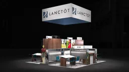 20x20 Island booth design by Reaction Space